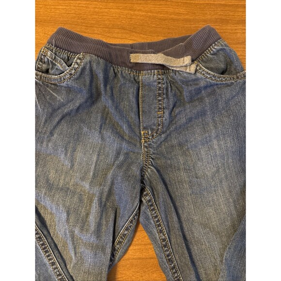 Carters Kid Jeans Girls Blue Drawstring Stretch Pockets Medium Wash Size 7/7A - Picture 2 of 6